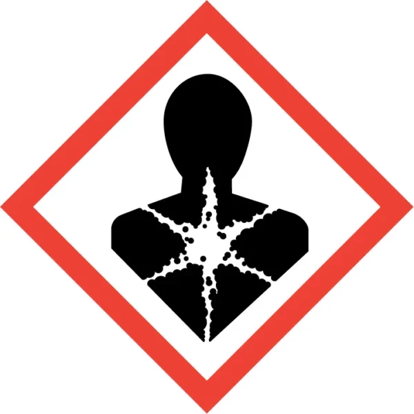 Pictogramme ghs08 effets systemiques cancer mutagene suva cmr, panneau ADR ou CLP conforme aux normes de sécurité