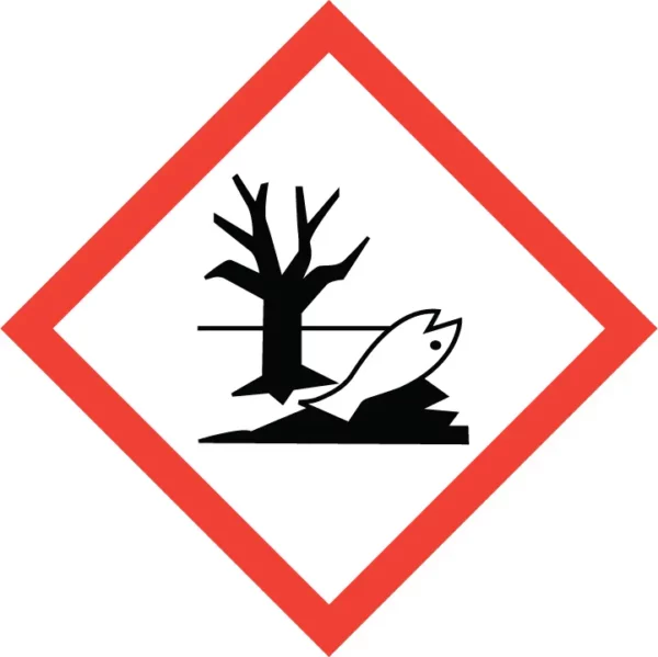 Pictogramme ghs09 environnement aquatique toxique, autocollant ISO, conforme SUVA