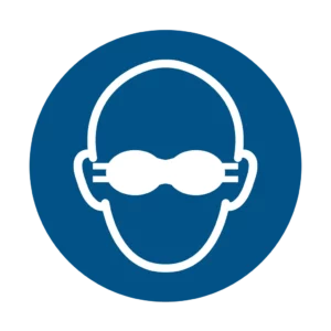Sticker obligation M007 – protection oculaire opaque obligatoire
