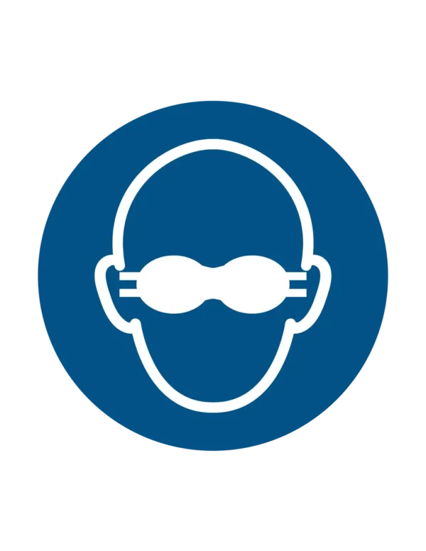 Sticker obligation M007 – protection oculaire opaque obligatoire