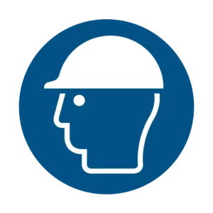 Sticker obligation M014 – port casque de protection obligatoire