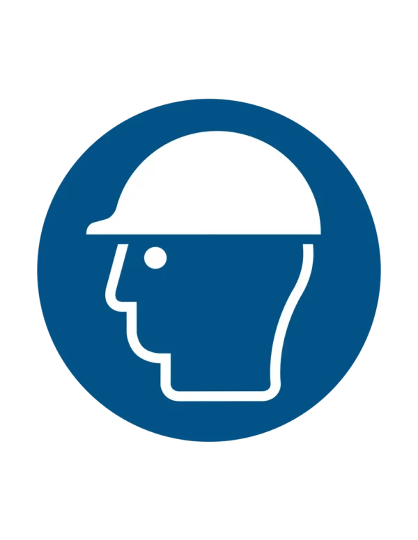 Sticker obligation M014 – port casque de protection obligatoire