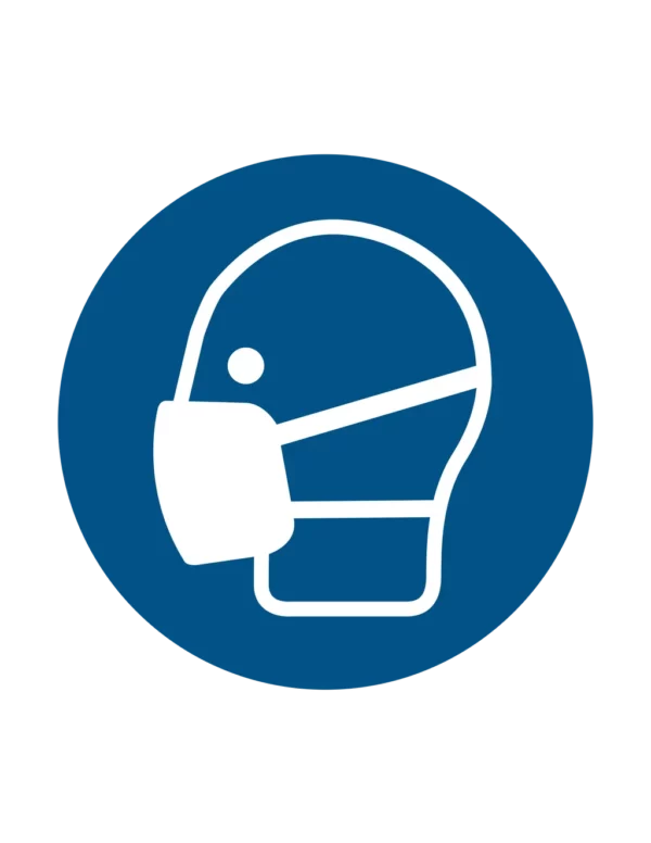 Sticker obligation M016 – port masque obligatoire