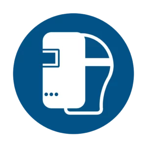 Sticker obligation M018 – port masque de soudure obligatoire
