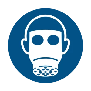 Sticker obligation M019 – port protection respiratoire obligatoire