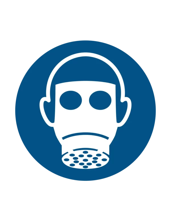 Sticker obligation M019 – port protection respiratoire obligatoire