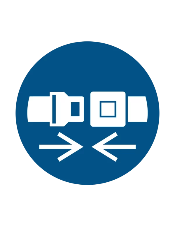 Sticker obligation M020 – port ceinture de sécurité obligatoire