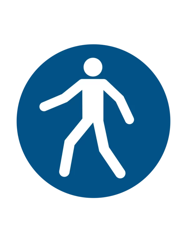 Sticker obligation M024 – utiliser ce couloir obligatoire