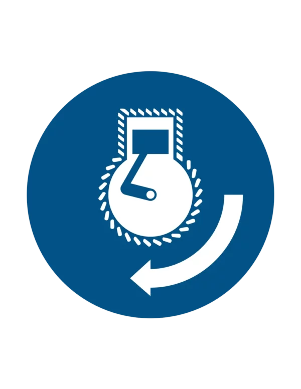 Sticker obligation M038 – démarrer moteur obligatoire