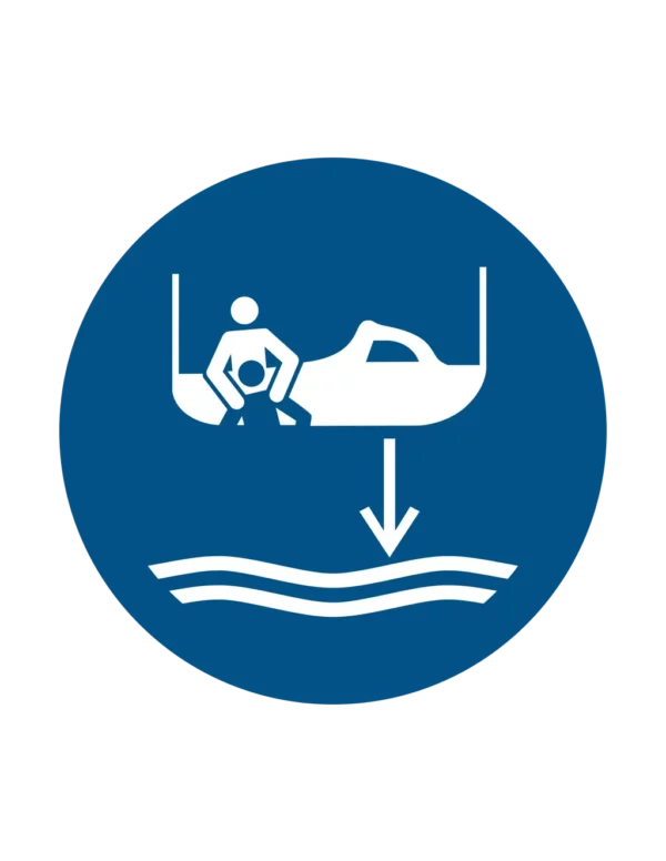 Sticker obligation M041 – descendre bateau sauvetage obligatoire