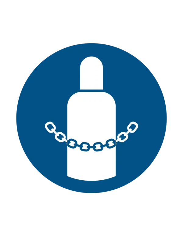 Sticker obligation M046 – fixer les bouteilles gaz obligatoire