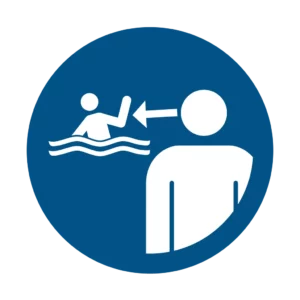 Sticker obligation M054 – surveiller enfants en baignade obligatoire