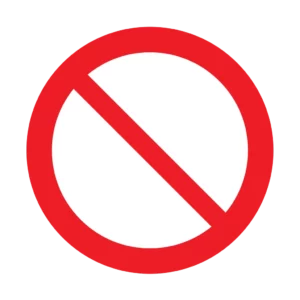 Panneau interdiction P001 – accès interdit | pictogramme zone restreinte