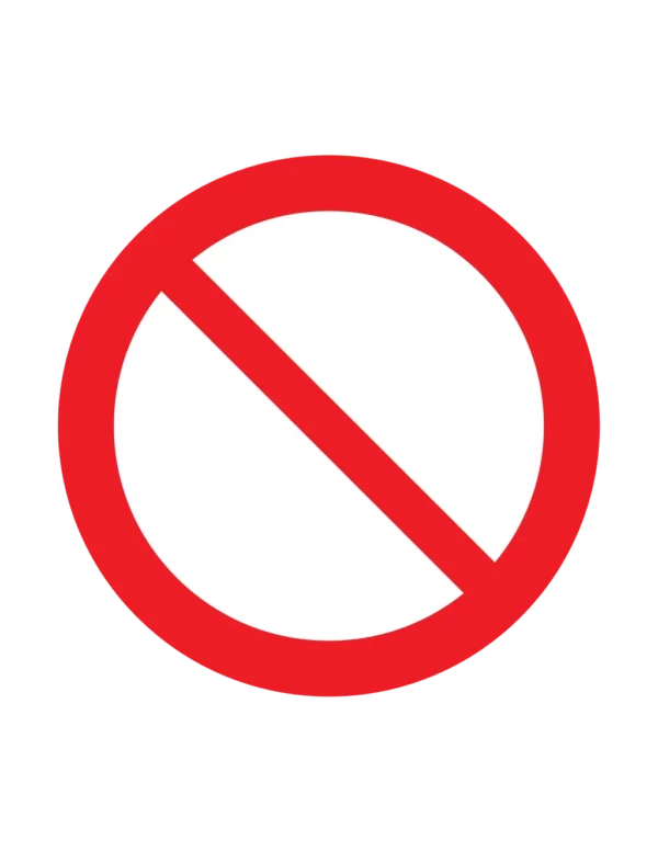 Panneau interdiction P001 – accès interdit | pictogramme zone restreinte