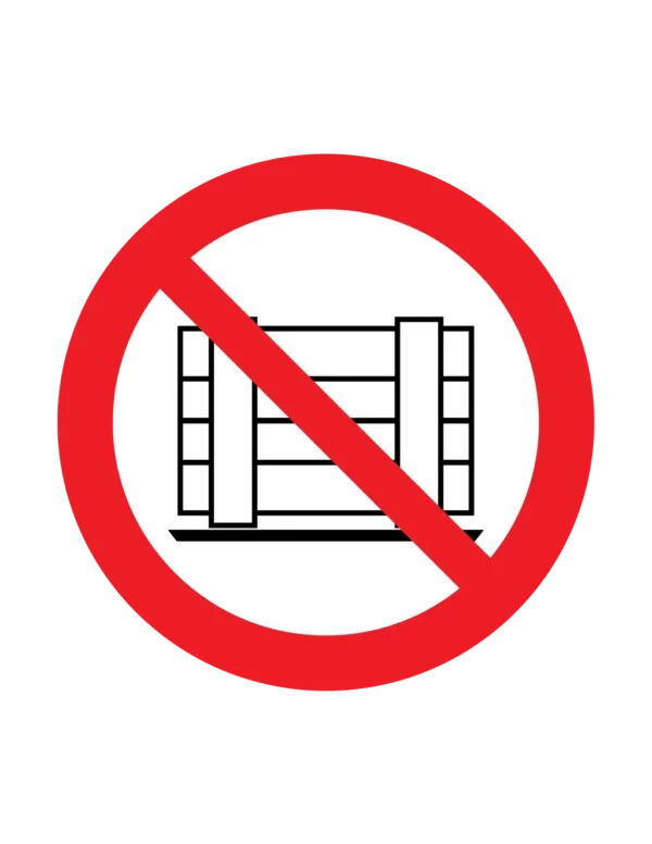 Panneau interdiction P023 – ne pas obstruer | picto sécurité suisse