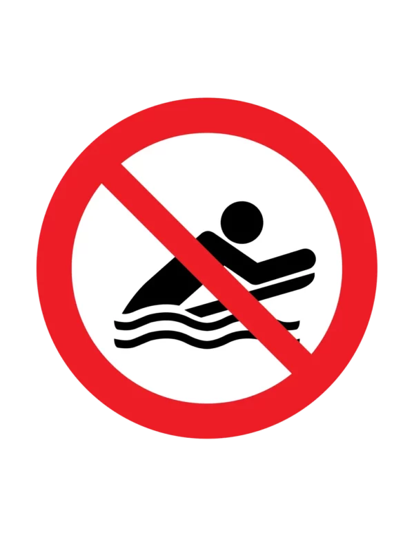 Panneau interdiction P063 – bodyboard interdit | picto sécurité suisse