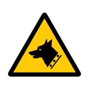Sticker danger W011 – pictogramme surface glissante | signalétique avertissement, zone à risque