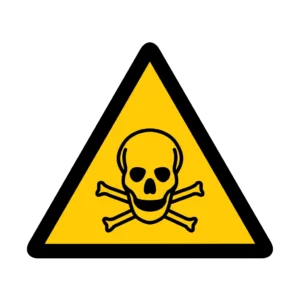 Sticker danger W014 – pictogramme chariot elevateur | signalétique avertissement, zone à risque