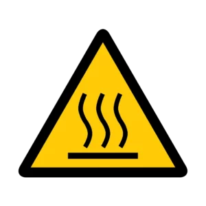 Sticker danger W015 – pictogramme charge suspendue palan crochet | signalétique avertissement, zone à risque