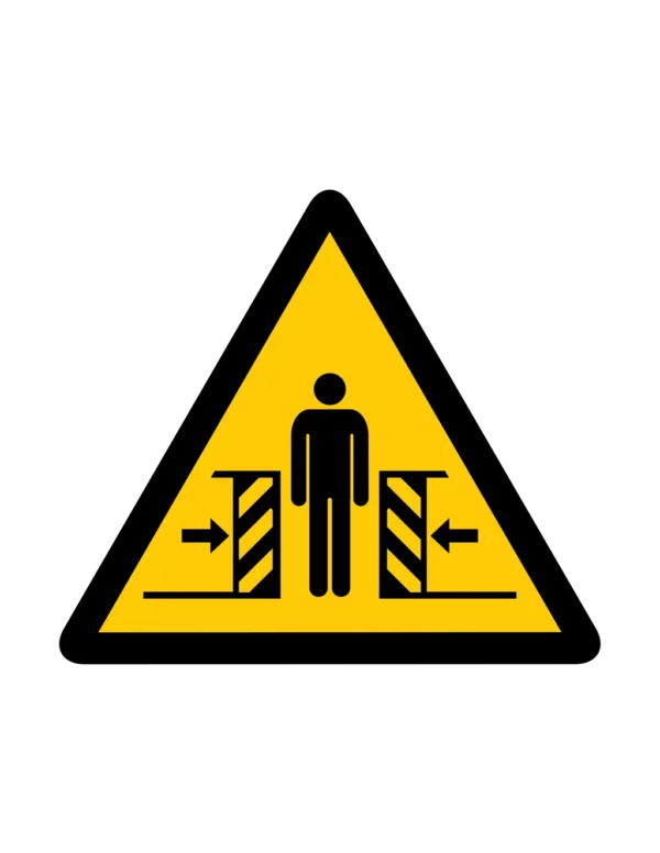 Sticker danger W017 – pictogramme surface chaude | signalétique avertissement, zone à risque