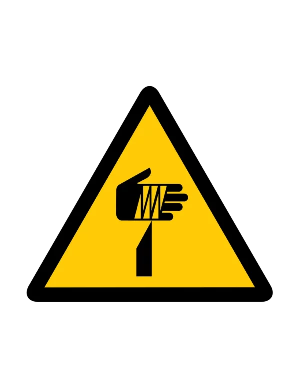 Sticker danger W020 – pictogramme obstacles en hauteur | signalétique avertissement, zone à risque