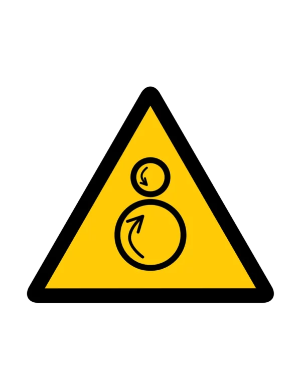 Sticker danger W023 – pictogramme substance corrosive | signalétique avertissement, zone à risque