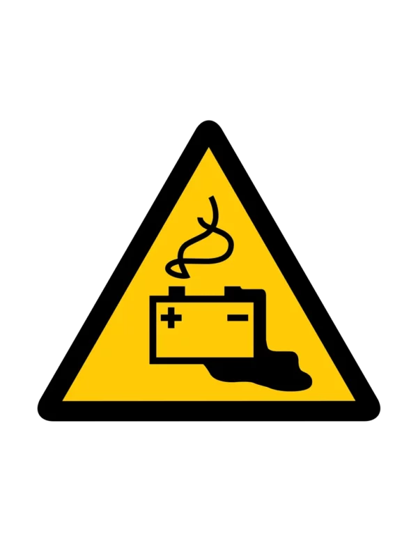 Sticker danger W024 – pictogramme ecrasement main | signalétique avertissement, zone à risque
