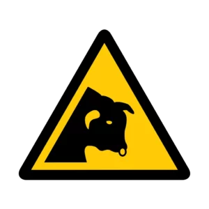 Sticker danger W032 – pictogramme pieces presse mouvement rapide | signalétique avertissement, zone à risque