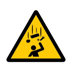 Sticker danger W033 – pictogramme fil barbeles | signalétique avertissement, zone à risque
