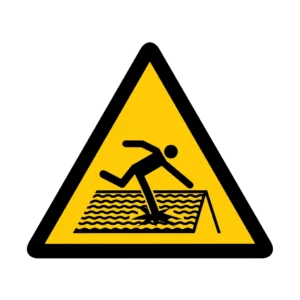 Sticker danger W034 – pictogramme taureau dangereux | signalétique avertissement, zone à risque