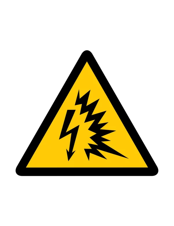 Sticker danger W040 – pictogramme avalanche toit neige | signalétique avertissement, zone à risque