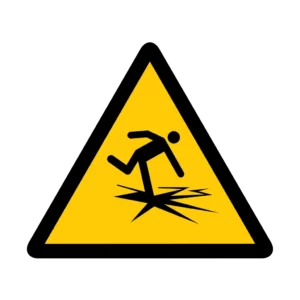 Sticker danger W041 – pictogramme risque respiratoire | signalétique avertissement, zone à risque