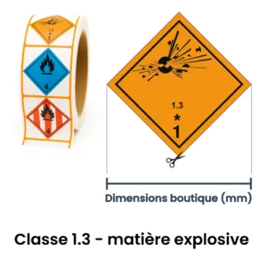ADR classe 1 – matière dangereuse
