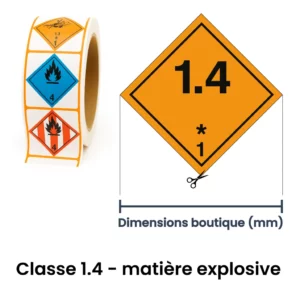ADR classe 1 – matière dangereuse