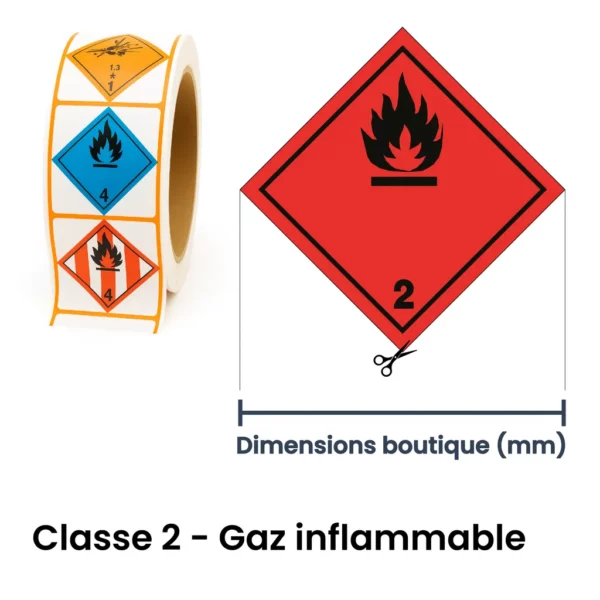 ADR classe 2 – gaz inflammable