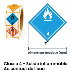 Étiquette ADR standard – transport de matières dangereuses