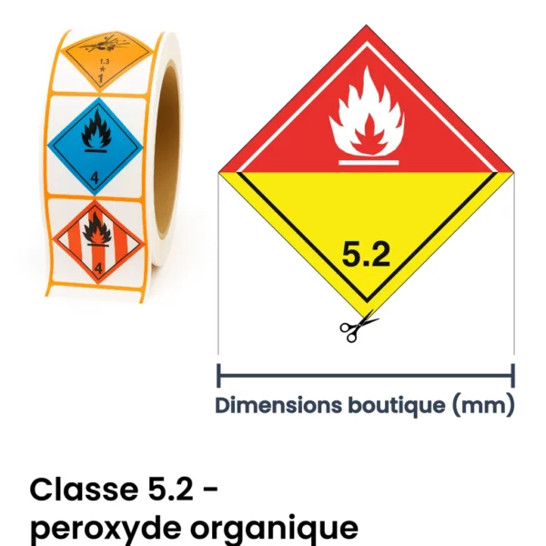ADR classe 5.2 – peroxyde organique