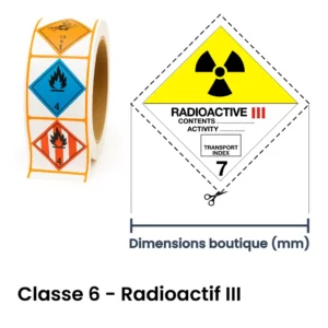 ADR classe 7 – matière radioactive