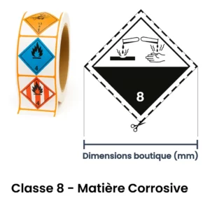Étiquette ADR standard – transport de matières dangereuses