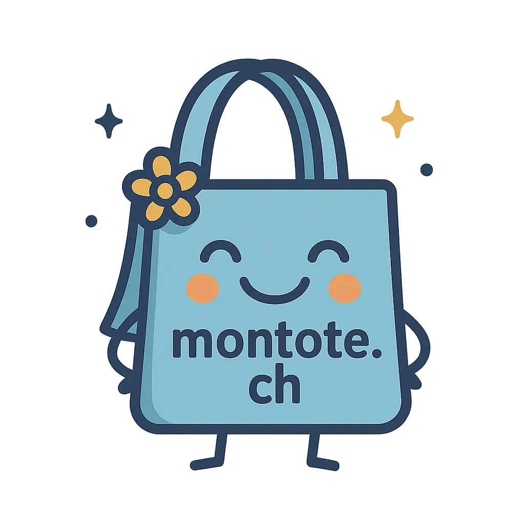 Mascotte Montote.ch – tote bag personnalisé en Suisse romande (Lausanne, Genève, Vaud, Valais)
