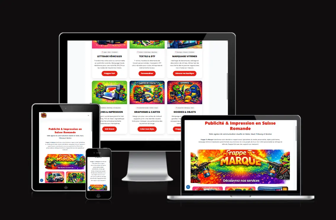 Frappe Ta Marque - Publicité et impression en Suisse romande