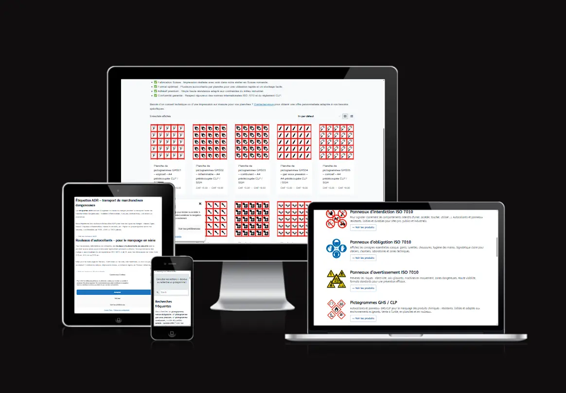 Pictogramme-securite.ch - Panneaux ISO 7010 et pictogrammes GHS